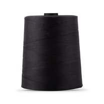 WAWAK Perform-X All-Purpose Cotton Wrapped Poly Core Thread - Tex 40 - 12,000 Yds. - Black