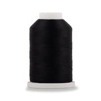 Aeroflock Stretch Serger Spun Polyester Thread - Tex 37 - 1,100 yds. - #8000 Black
